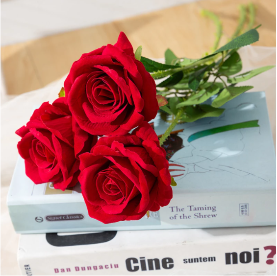 Artificial Red Rose Flowers Living Room Home Decoration Flowers Bouquet