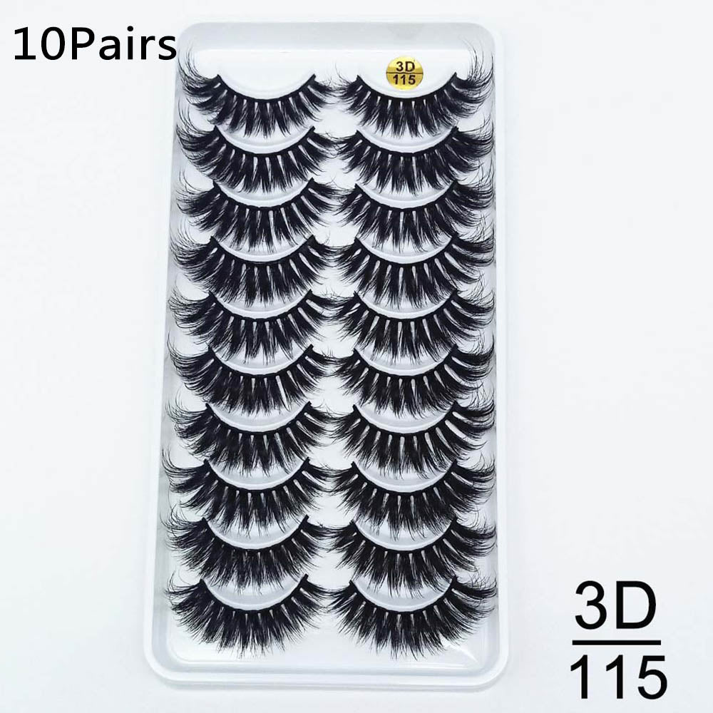 Ten pairs of false eyelashes