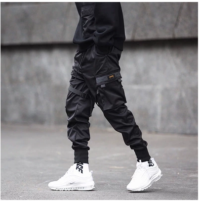 Elastic Waist Hip Hop Cargo Pant For Men