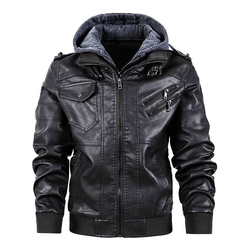 Inner Velvet Leather Jackets For Men