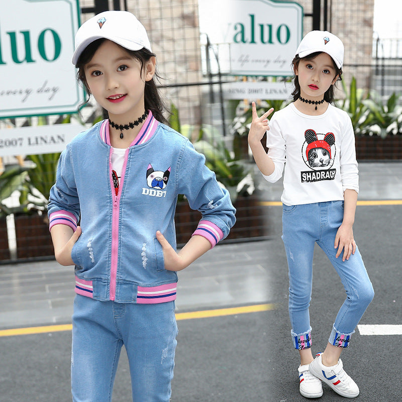 denim suit for girls