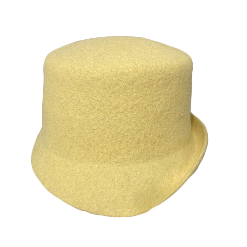 Australian Wool Bucket  Small Warped Edge hat for women