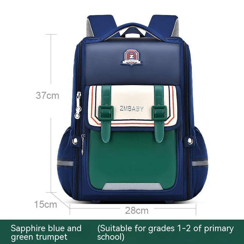 Open Spine Protection Lightweight Schoolbag for kids