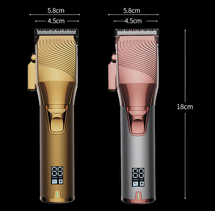 New LCD Digital Hair Trimmer Rechargeable Metal