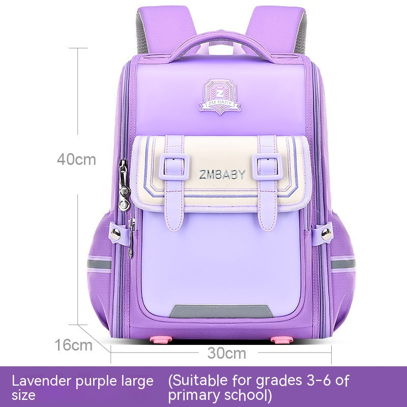 Open Spine Protection Lightweight Schoolbag for kids