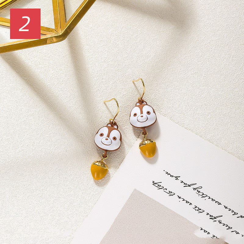 Earrings warm caramel earrings