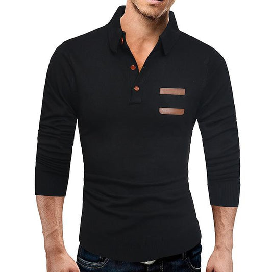 Impeccable Fit Men Slim Knit Polo Shirts - Sleek Style