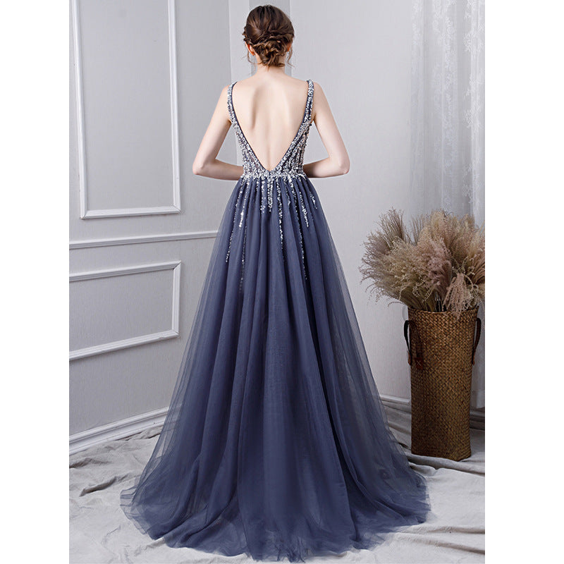 Noble And Elegant Long Annual Conference Host Dress for women