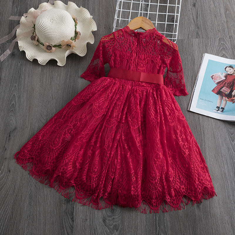 Lace Dress Spring And Autumn for girls