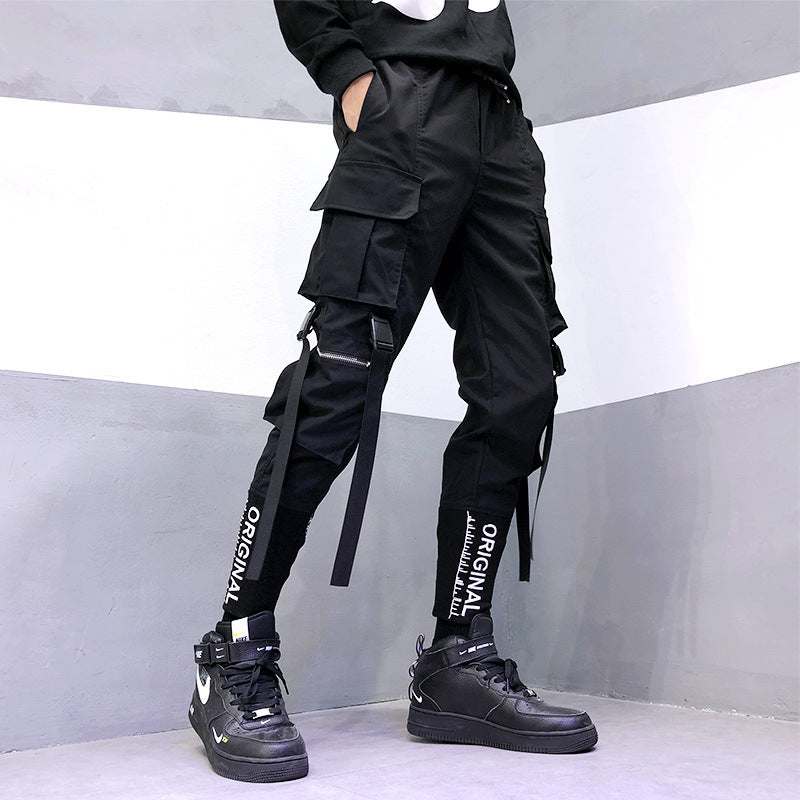 High-end Cargo Pants With Embroidery For Men