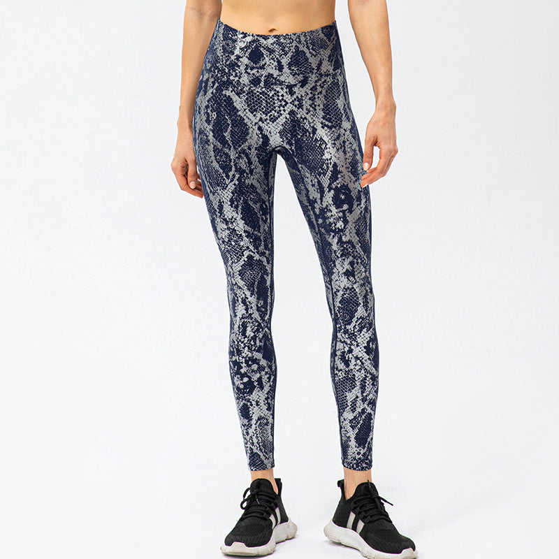 Snake Print Yoga Trousers For Women