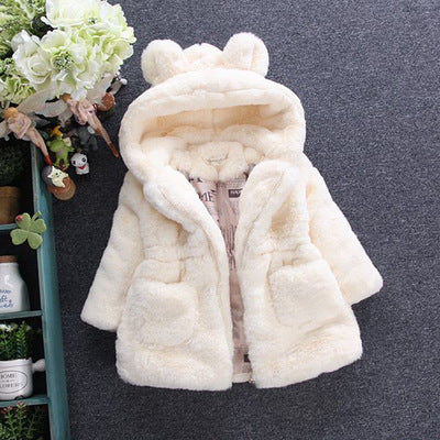 faux fur winter jacket for baby