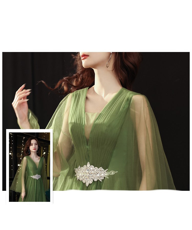 Green Wedding Dress  Art Examination Solo for women