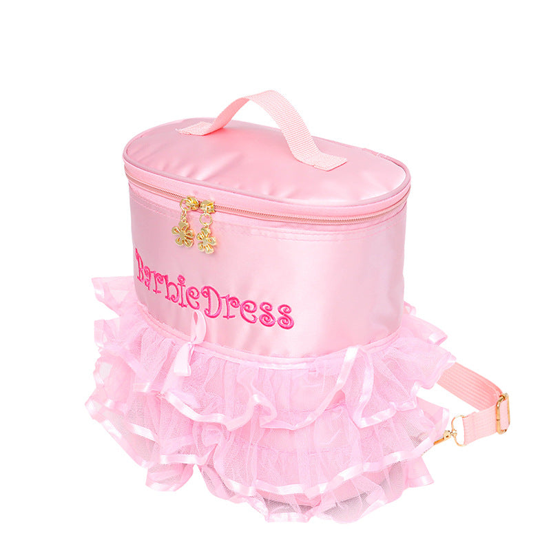 New children's Dance Bag Girls Dance backpack, bag, Ballet Bag, lovable yarn skirt