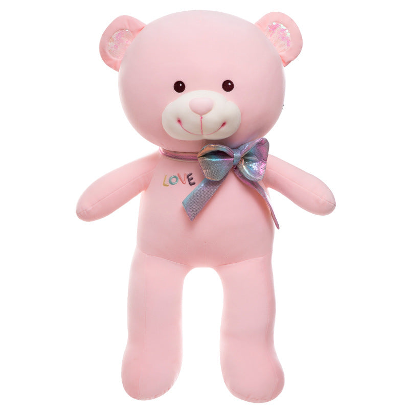 Cartoon Bow Big Bear Plush Toy