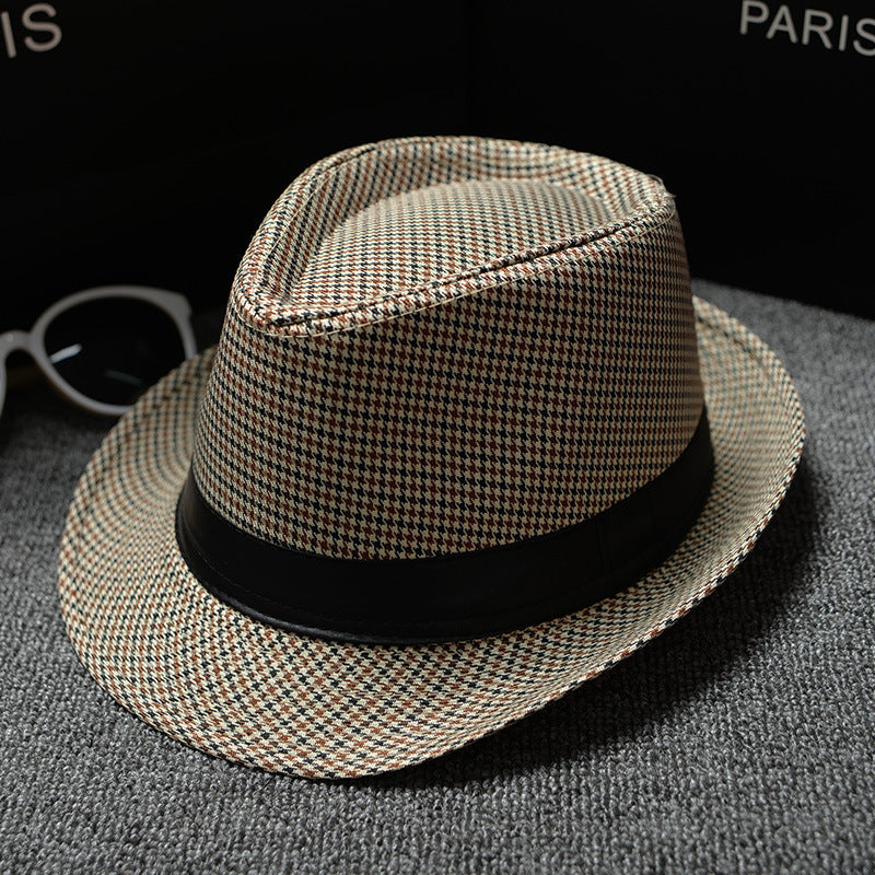 British Houndstooth European And American Sun Hats For women