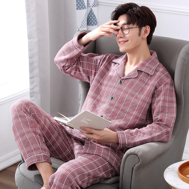 Middle-Aged Elderly Pajamas For Men