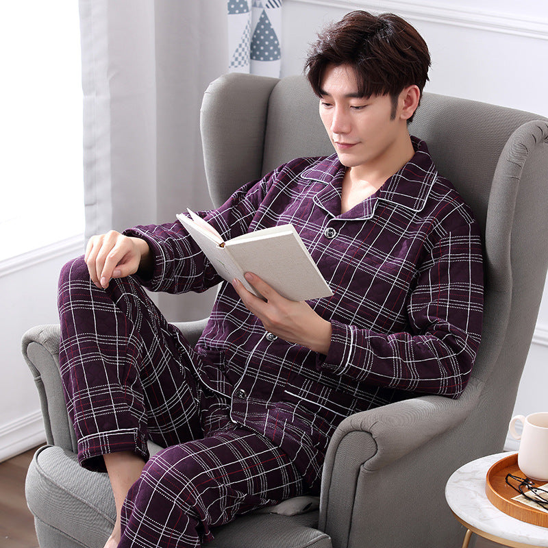 Middle-Aged Elderly Pajamas For Men