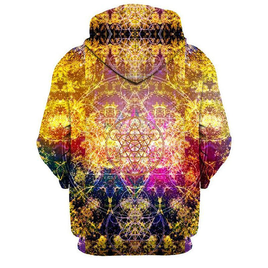 Psychedelic Pineal Metatron Hoodie: Channeling Cosmic Vibes