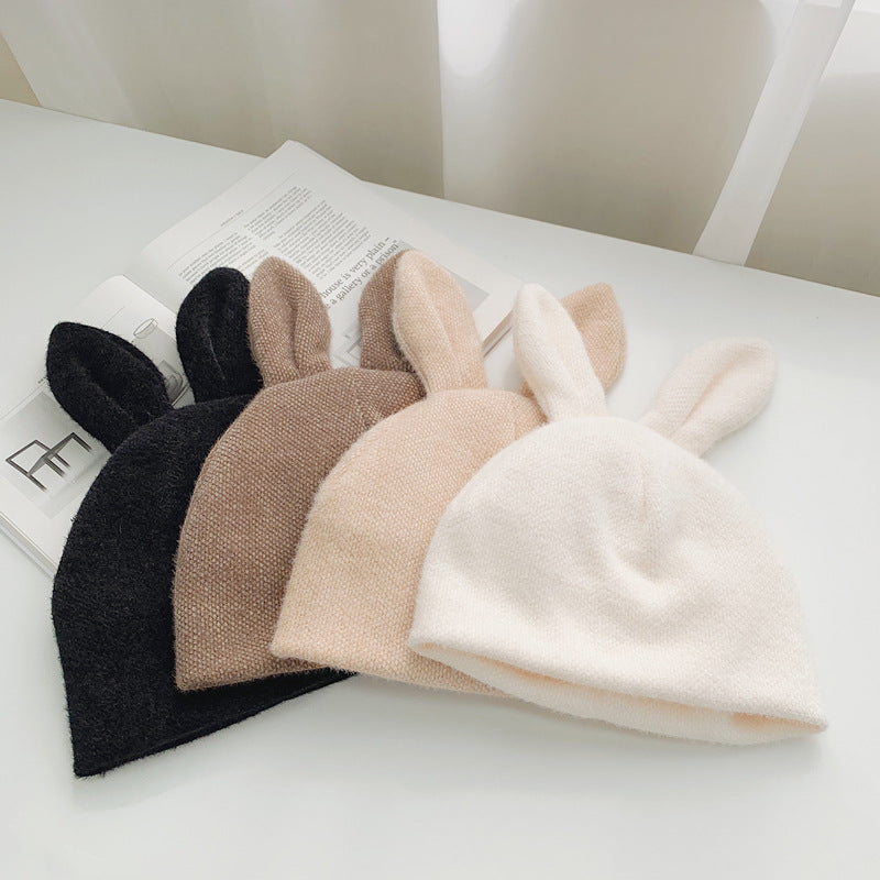 Rabbit Ears Woolen Cap Children Autumn And Winter Cute Fleece Lined for women