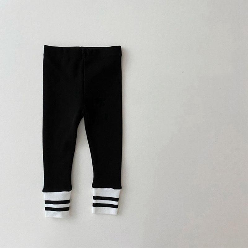 Striped Closing Leggings  Trendy Pants for baby