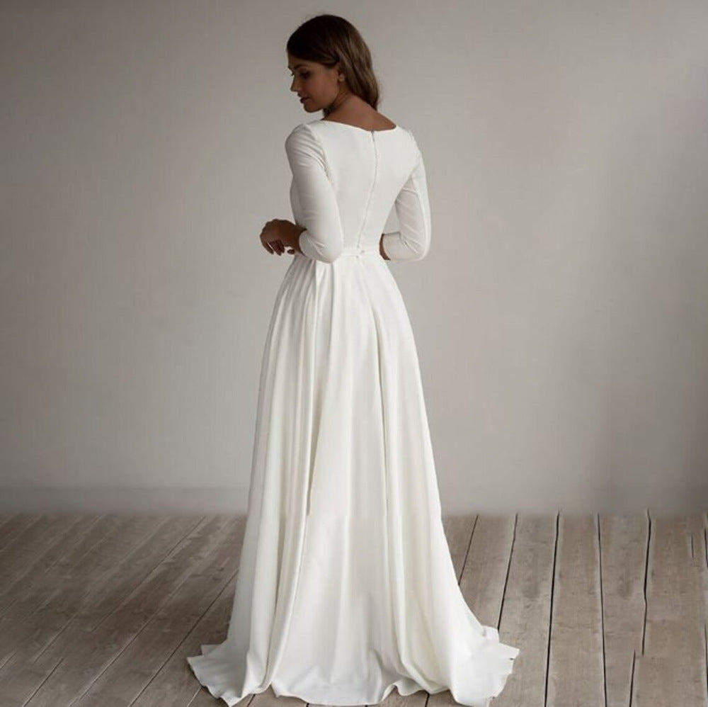 Long Temperament Commute Slim-fit Banquet Wedding Evening Dress for women