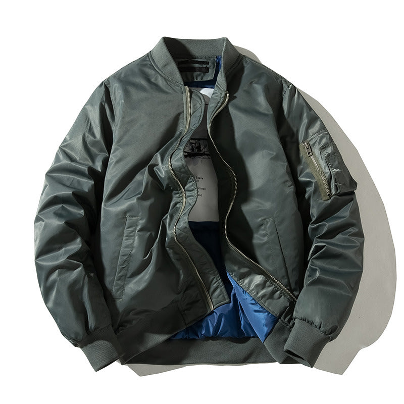 Solid Color Military Jackets For Men