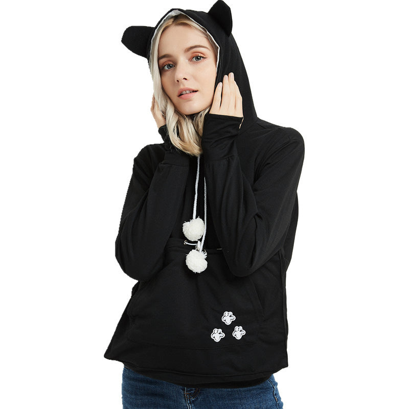 Pet Pocket Hoodies For Women