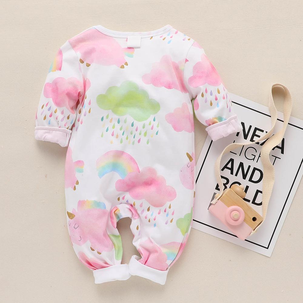 Colorful cloud  one-piece clothes for baby