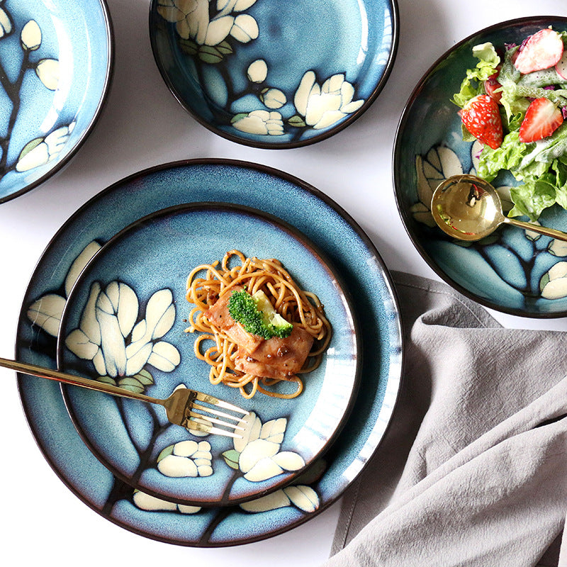 Underglaze Color Hand-painted Creative Bowls And Plates