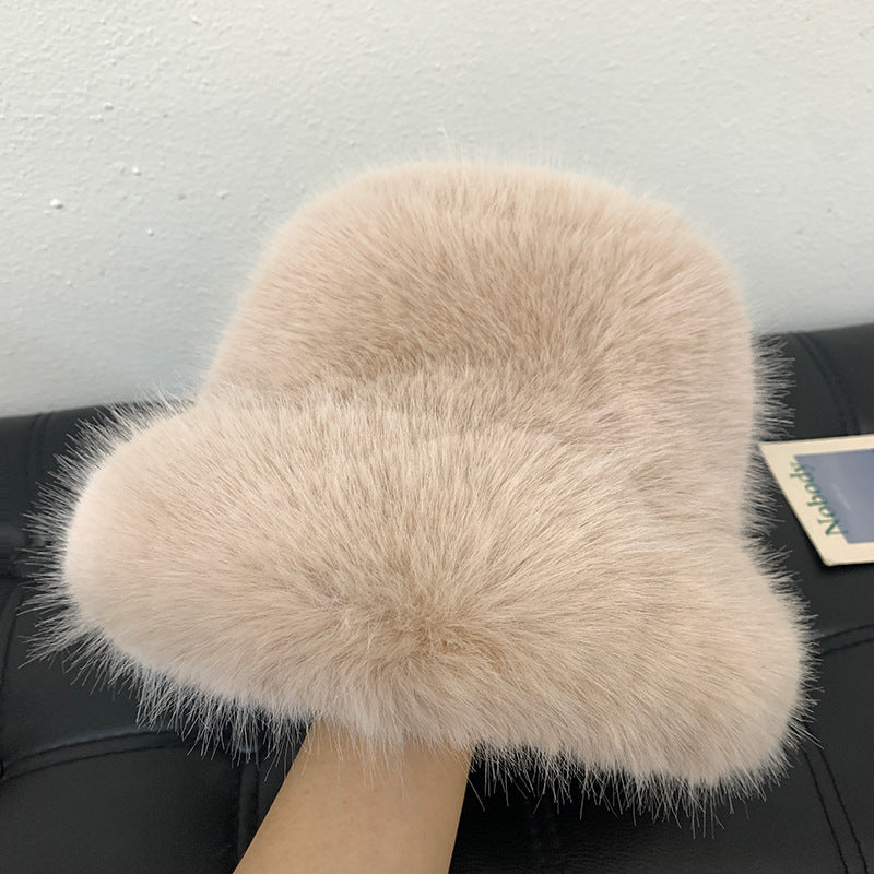 High-end Face-looking Small Warm Ear Protection Mink Hat For Women