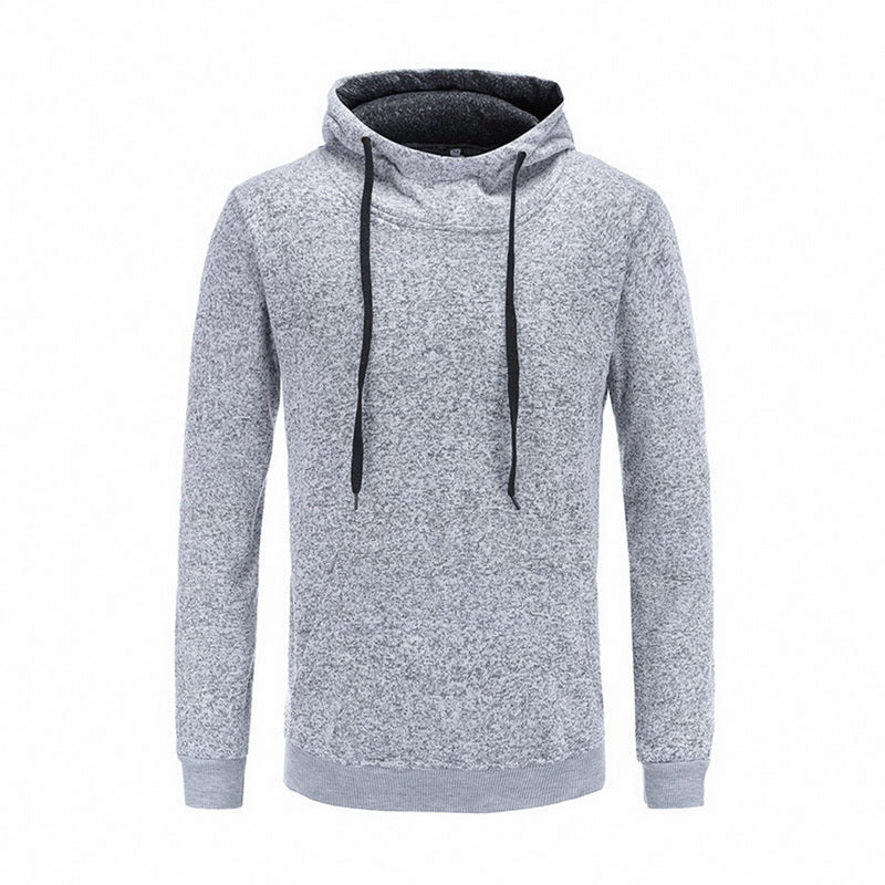 Two Tone Winter Solid Hoodies For Men