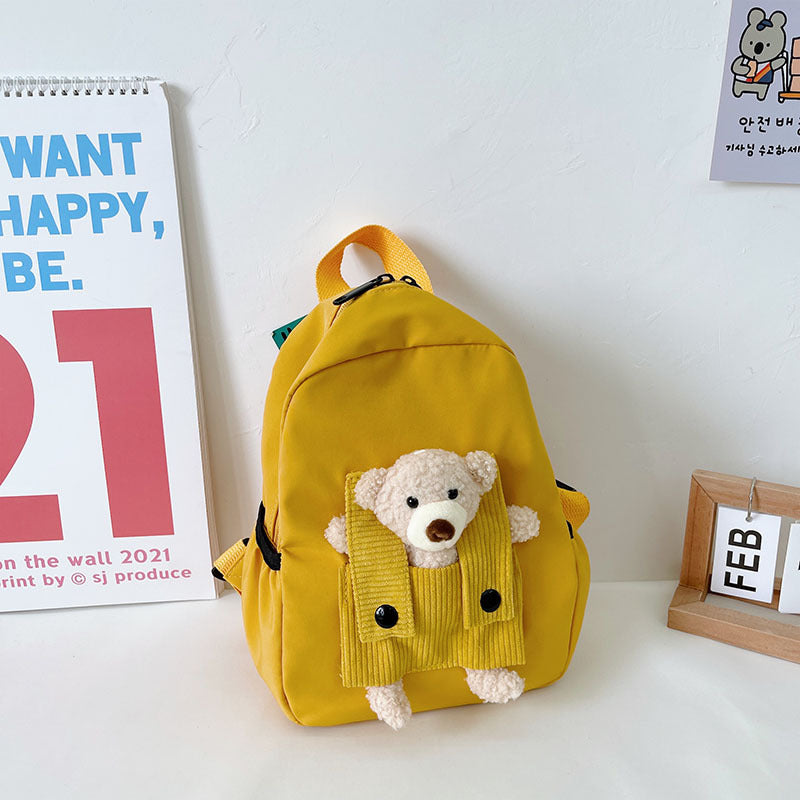 Cartoon Cute Little Bear Kindergarten School Bag for kids