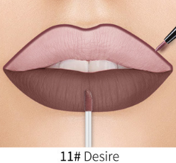 Lip Liner Matte Nonstick Cup Liquid Lipstick Double Lip Gloss Pen