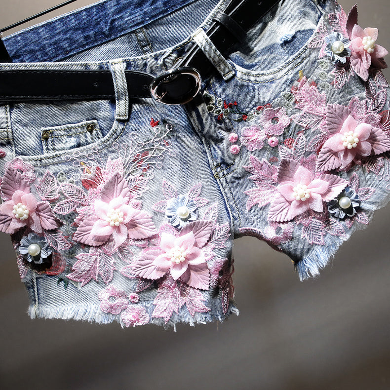 Korean Style Denim Shorts For Women