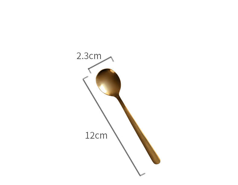 Golden spoon spoon coffee Nordic spoon stirring