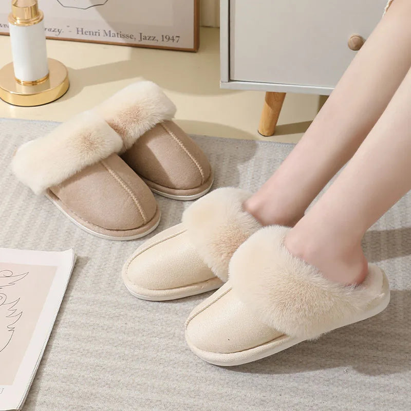 Winter Warm Plush Home Slippers for girls