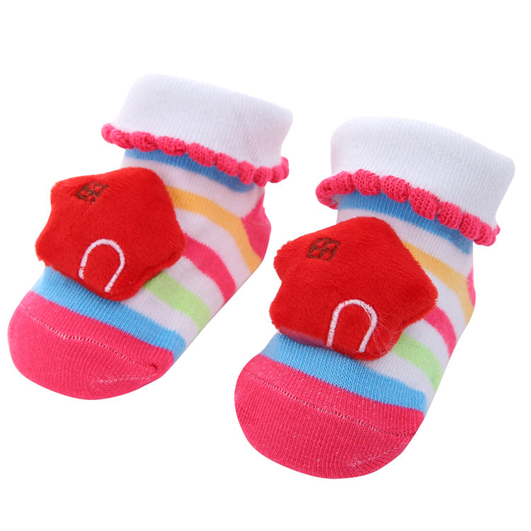 Cartoon Anti-Skid Three-Dimensional Socks for baby