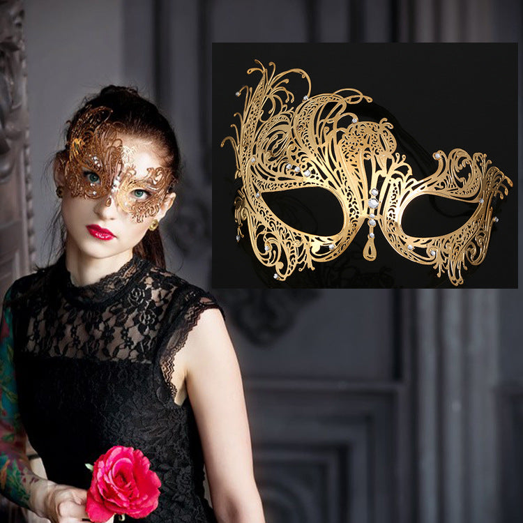 Diamond Iron Mask Ball Supplies Half Face Eye Mask