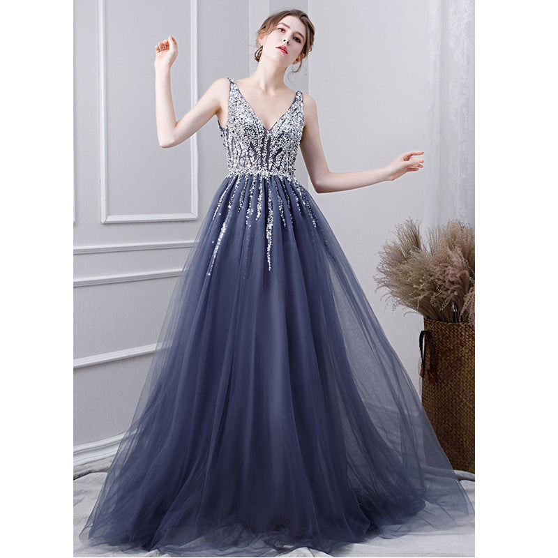 Noble And Elegant Long Annual Conference Host Dress for women