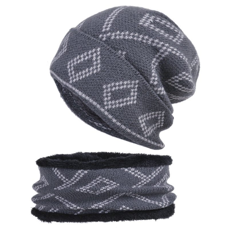 Hedging Hat With Thick Square Pattern To Keep Warm