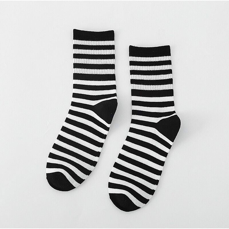 Cartoon Printed Mid Tube Cotton Socks for laddies