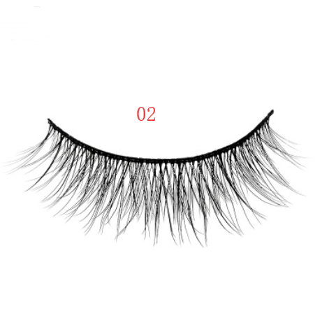 3D mink eyelashes 3 pairs of natural fiber long false eyelashes