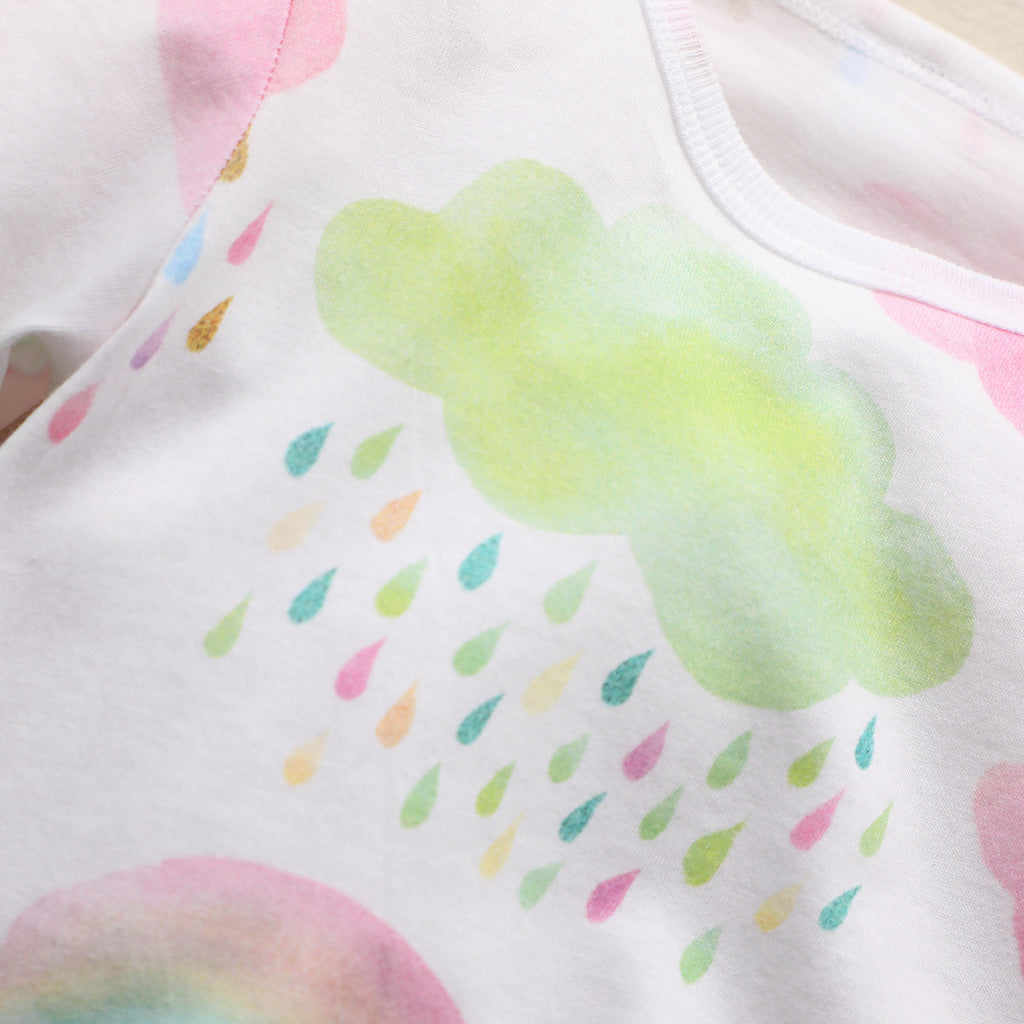 Colorful cloud  one-piece clothes for baby