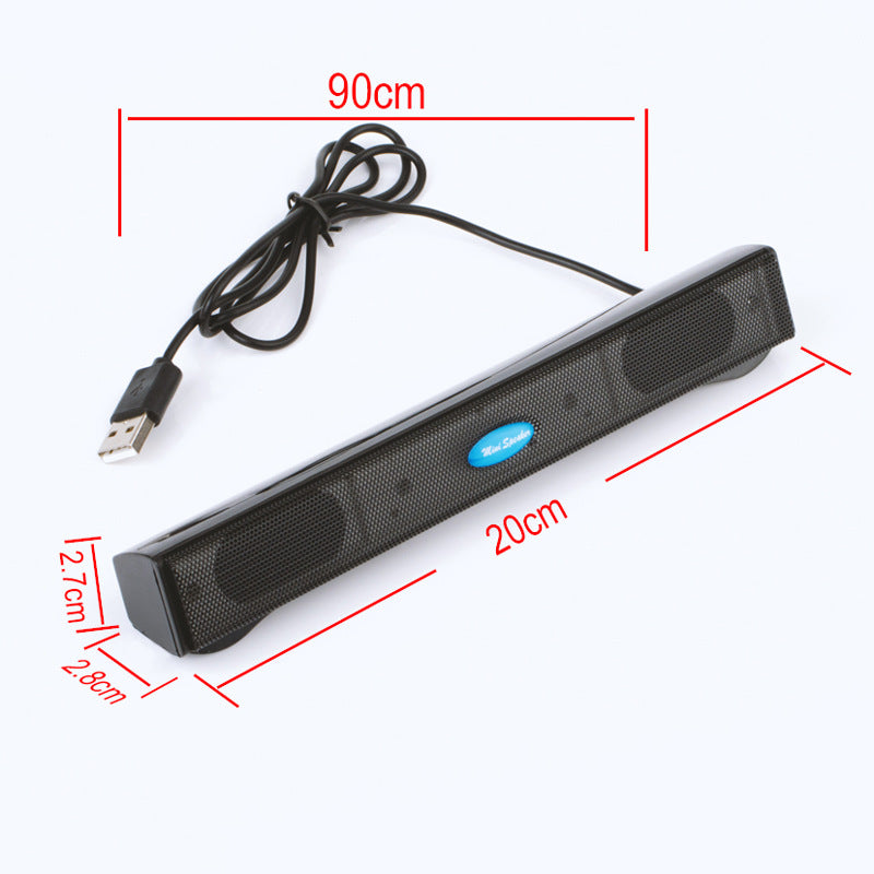 USB Laptop Desktop Computer Long Small Speaker