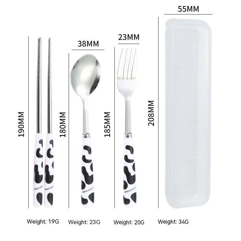 Stainless Steel Tableware Spoon Chopsticks Sets