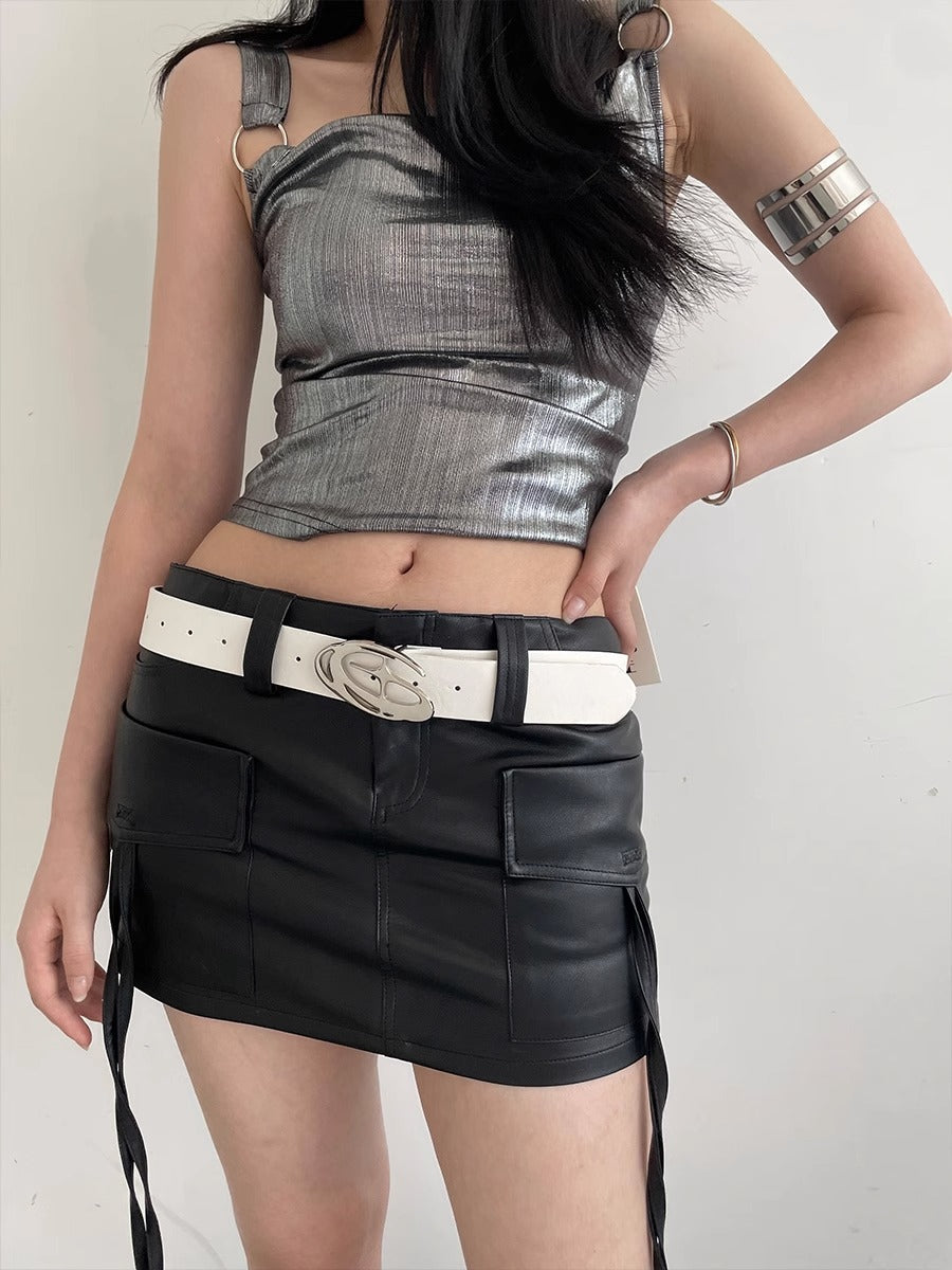 Versatile Black Jeans belts for women