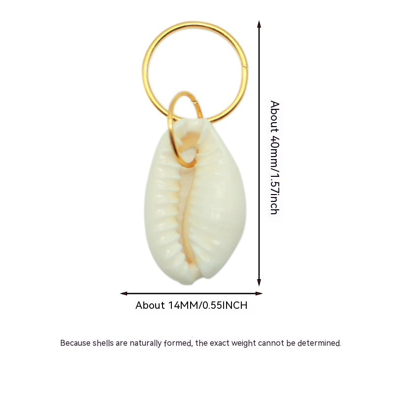 Hair Ring XINGX Lightning Shell Small Pendant Hairware