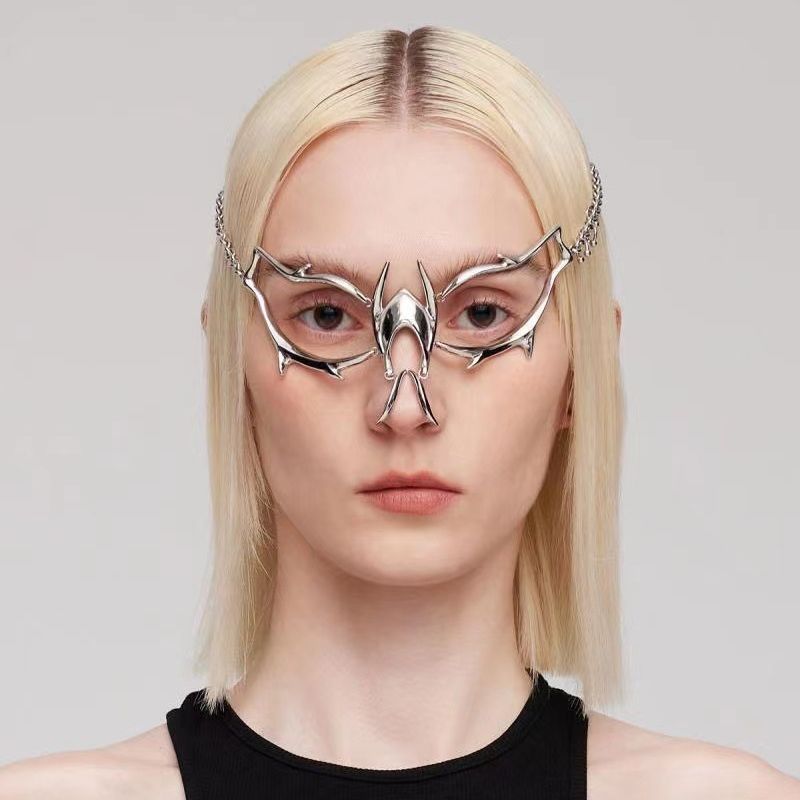 Dual-wear Decorative Streamline Modeling Nose Studs Mask