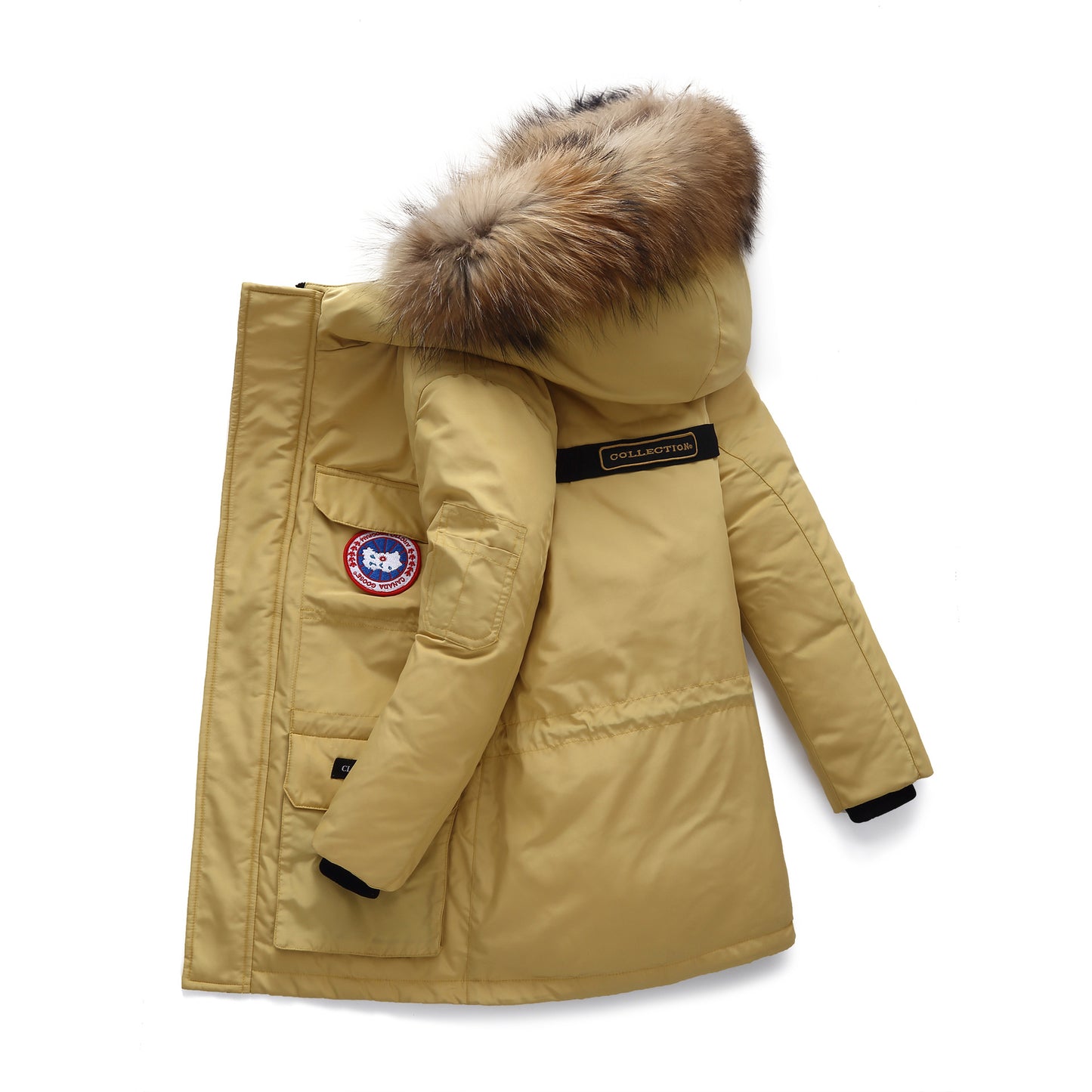 Down jacket  with long thickening for boys
